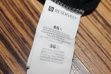 Čierny  top reserved v. m, reserved,m