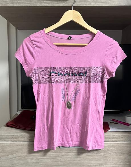 Tričko štýl chanel, s