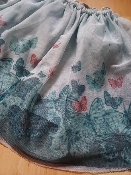 Tylová sukňa s motýlikmi 98/104, h&m,98