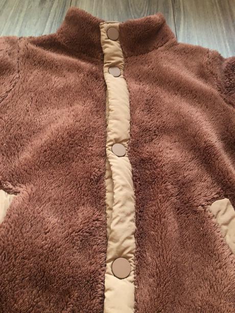 Teddy mikina, h&m,128