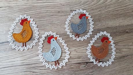 Vyšívané veľkonočné ozdoby,