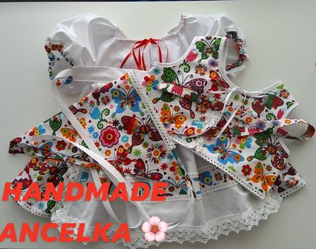 Folk skladana sukienka, 50 - 164