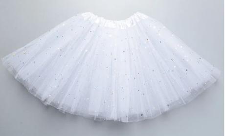 Tutu sukna tylova s trbietkami  hviezdickami rozne, <50 - xs