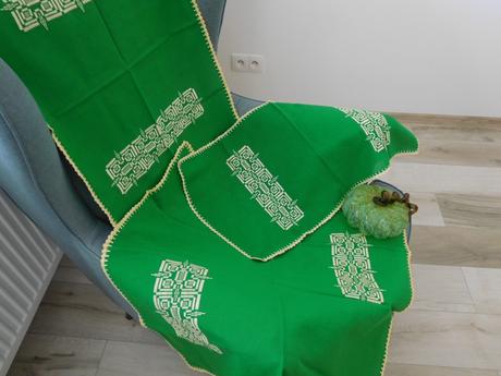 Set obrusov zelená, 