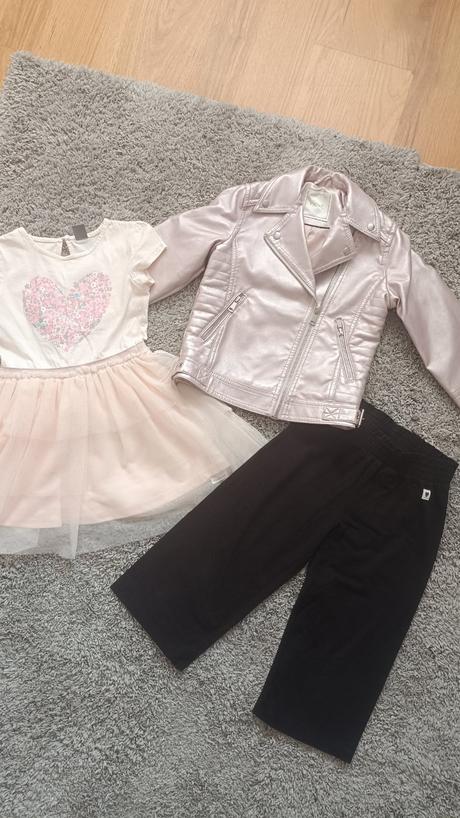 Komplet - bunda next , gate letné a šaty, 104–116