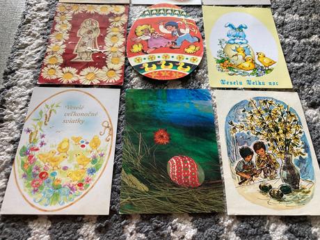 Zberateľské retro veľká noc 7ks,