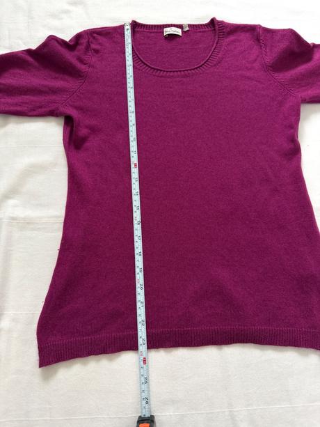 Elegantný modrý sveter motion  kašmír hodváb, s