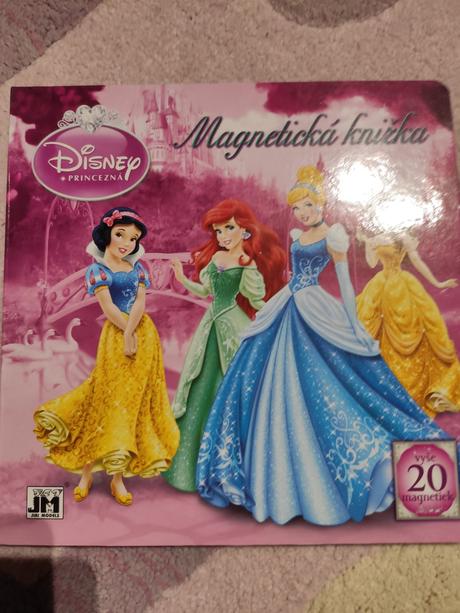 Magnetická knižka disney princezné, 