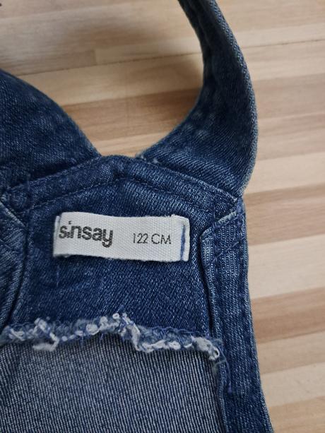 Riflové šaty na traky 122, sinsay,122