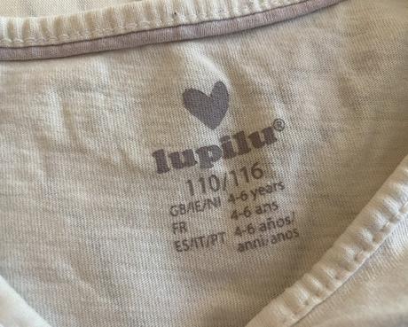 Tričko - nátelník s aplikáciou lupilu v. 110/116, lupilu,110