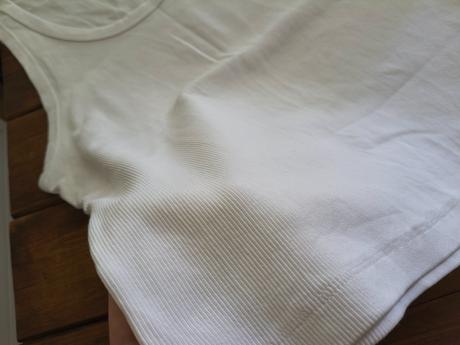 H&m rebrované nové bavlnené elastické tielko l, h&m,l / xl