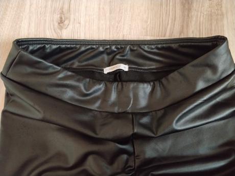 Zateplené koženkové legíny, gate,l