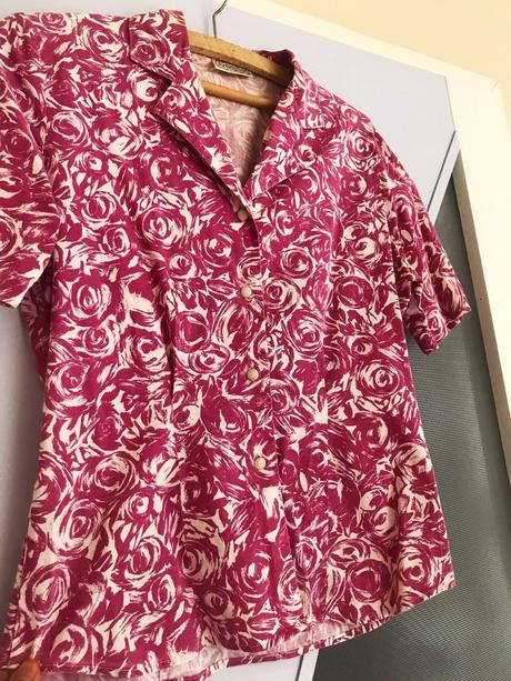 Kvetovaná košeľová blúzka, m