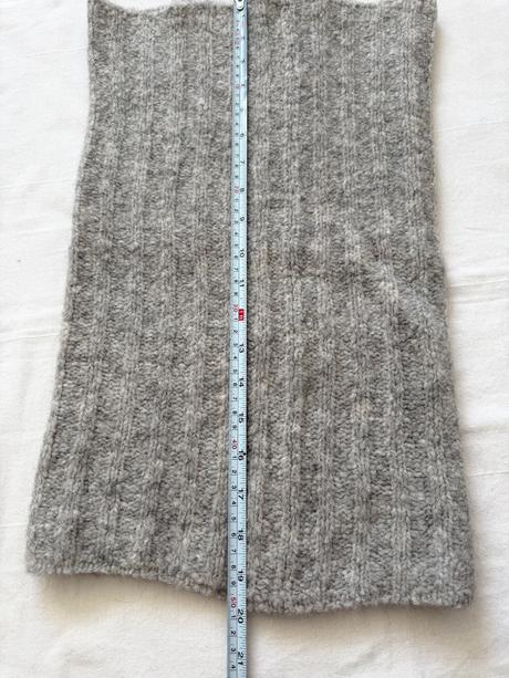 Sivá vlnená šatka twin set, twinset