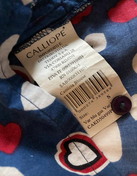Letná blúzka - tunika so srdiečkami calliope v. s, calliope,s