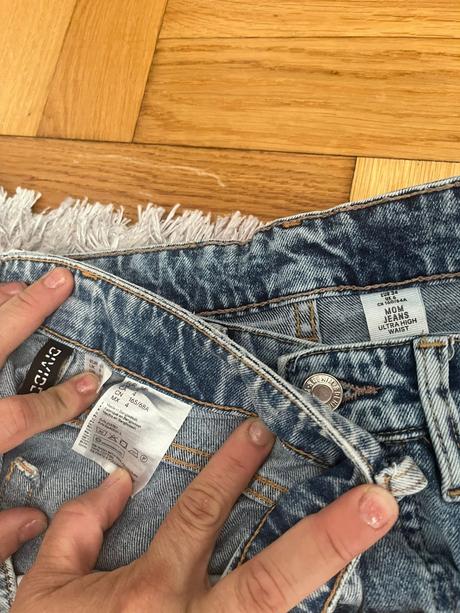 Rifle mom jeans 2 kusy, h&m,34