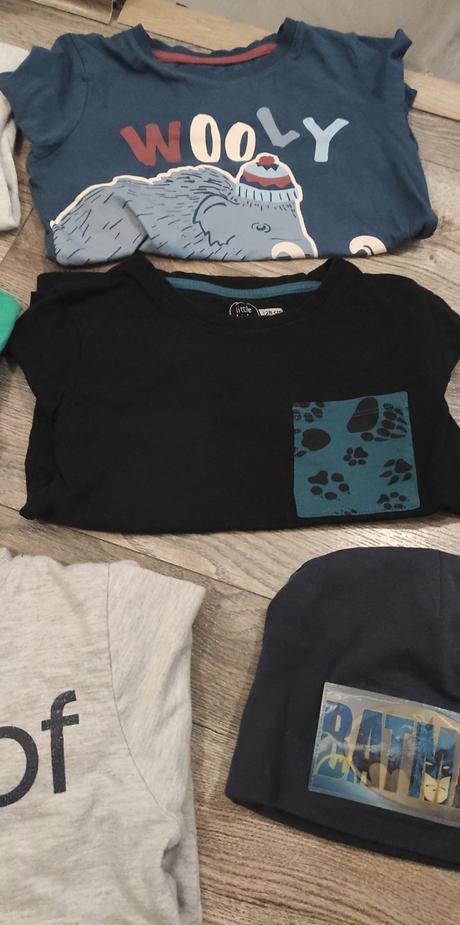 4ks tričká+mikina+3ks čiapky, 104–116