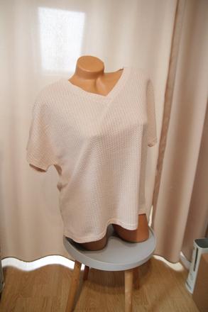 Pletený béžový top, xl, xl
