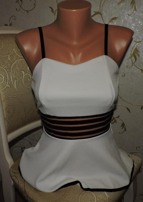 Damske biele tričko s plum, s