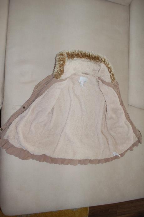 Bundička next zateplená kožušinkou 116 veľ na zips, next,116