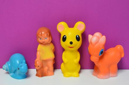 Retro gumené hračky, 