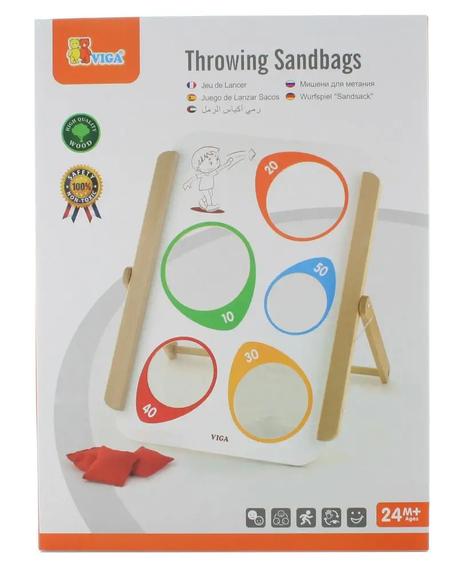 Viga hádzanie vreciek na terč,