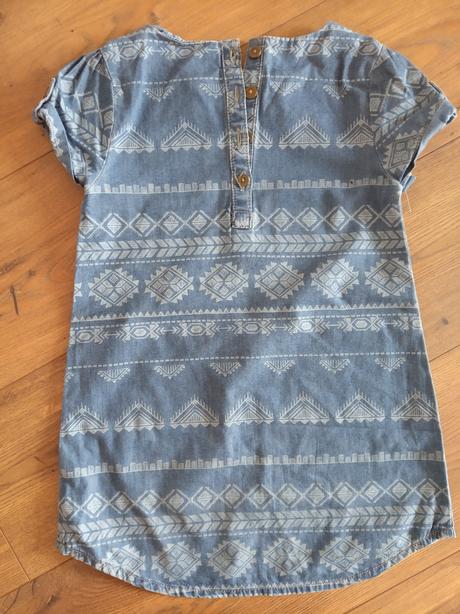 Dievčenský set tunika s legínkami + riflové šaty, 104–116