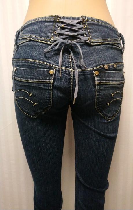 Dámske elastické rifle skinny, d.f.d. jeens, s
