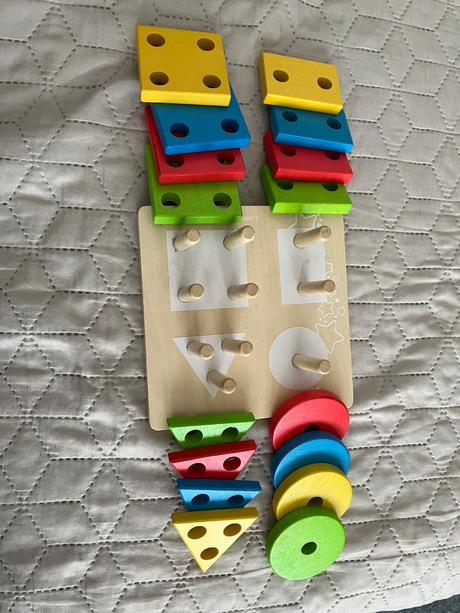 Drevená motorická hračka - vkladačka bigjigs, 