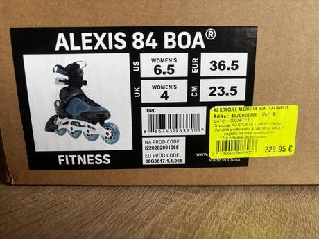 Kolieskové korčule k2, k2,36