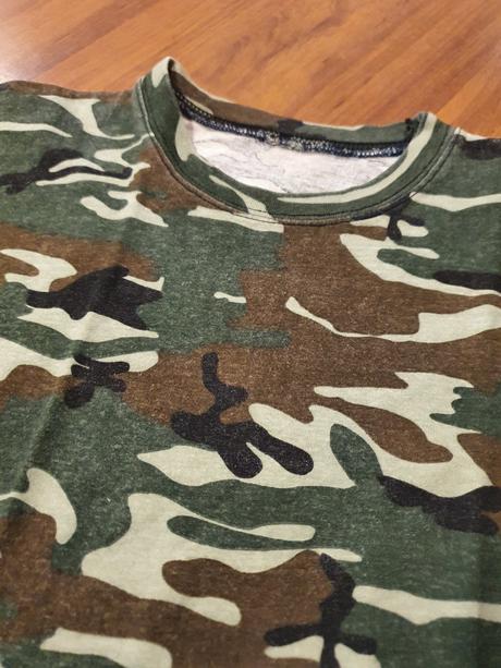 Maskáčové tričko bavlnené - veľ. s, s