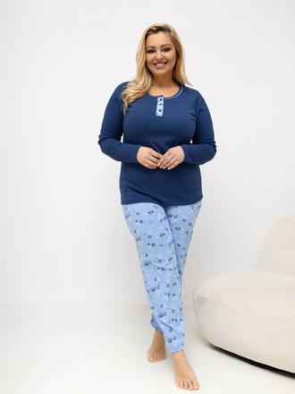 Dámske bavlnené pyžamo pre moletky jarka, 4xl / xl / xxl / xxxl