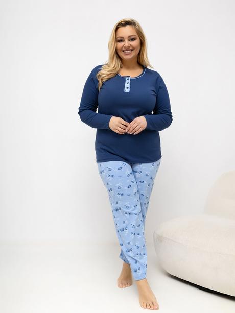 Dámske bavlnené pyžamo pre moletky jarka, 4xl / xl / xxl / xxxl