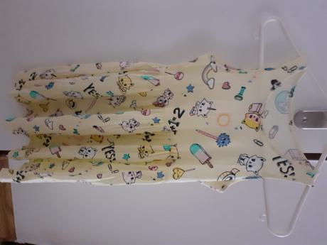 Zlte dievcenske letne saty bez rukavov, h&m,134