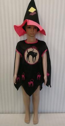 2dielny kostým čarodejnica s klobúkom bruja, 80-92,