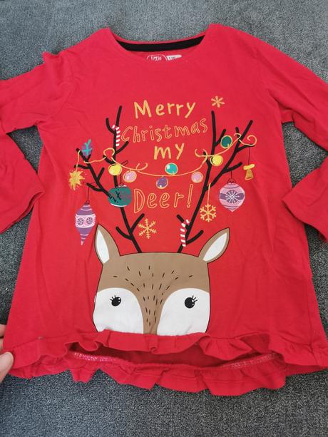 Vianočné tričko 4-5rokov, pepco,110