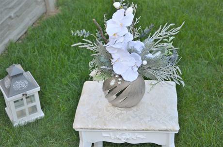 Luxusný vianočný aranž s orchideou, 