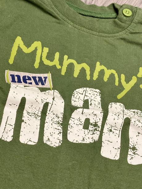 Chlapčenské tričko s nápisom (3-6 mes.), f&f,68