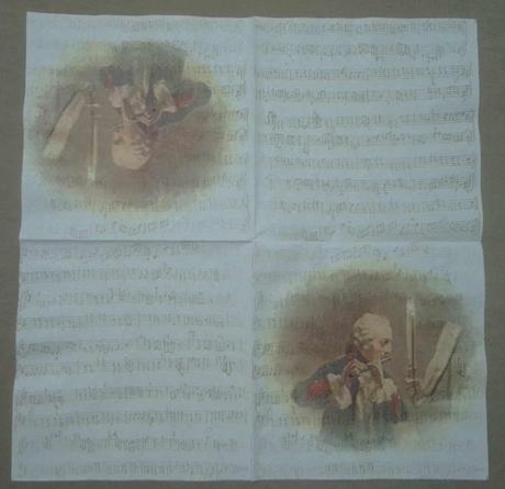 Servítka mozart a noty 4ks (s232), 