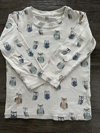 Tričko so sovičkami, lindex,98