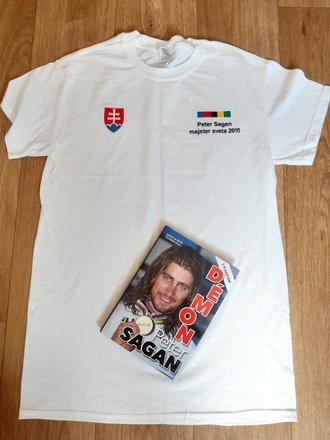 Tričko a kniha peter sagan, s