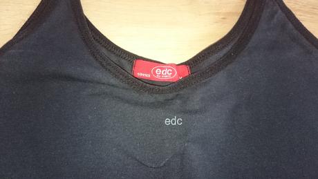 Čierne tričko na ramienka, esprit,s