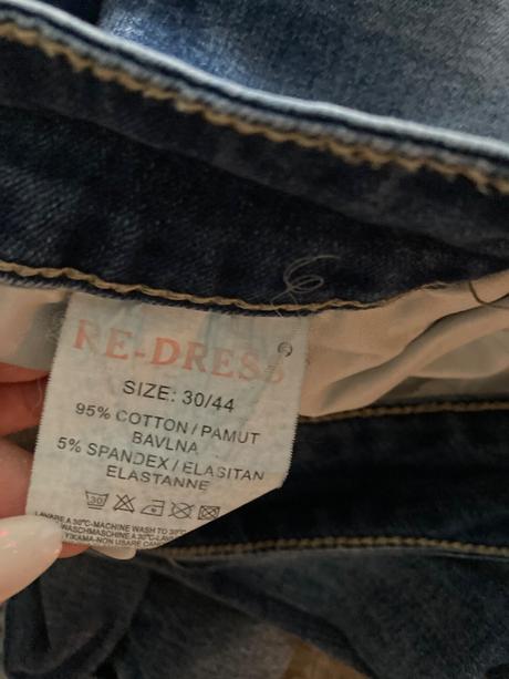 Roztrhané rifle, denim,30