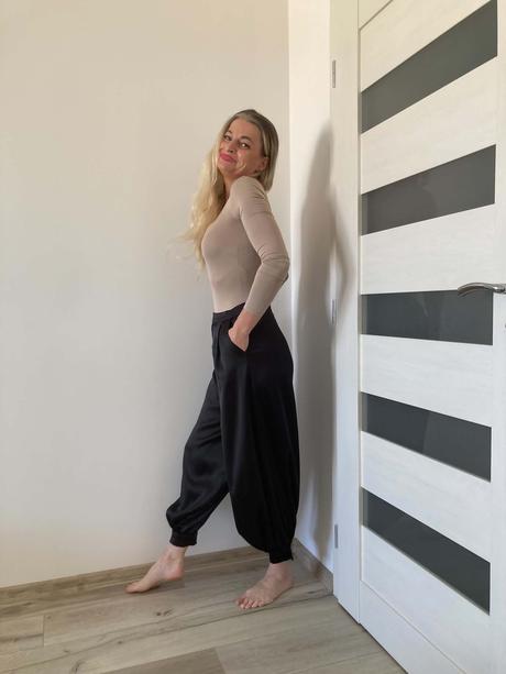 Zara saténové nohavice xs / s, zara,s / xs