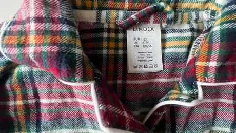 Kárované pyžamo lindex, lindex,122