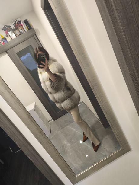 Luxusny kozuch z finskej lisky flo&clo, s