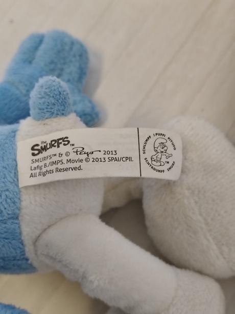 Plyšový šmolko babroš nešika, smurfs, 25cm,
