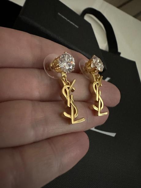 Nové nenosené náušnice ysl, yves saint laurent
