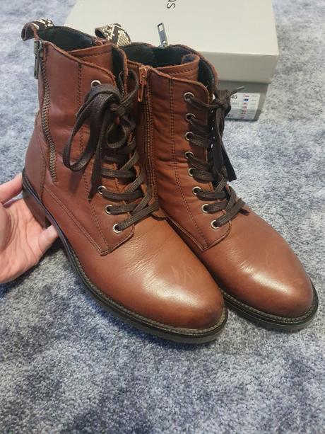 Hnedé členkové čižmy zn.wojas, wojas,40