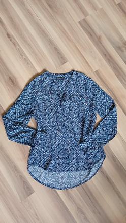 Vzorovaná modro-biela košeľa, 38